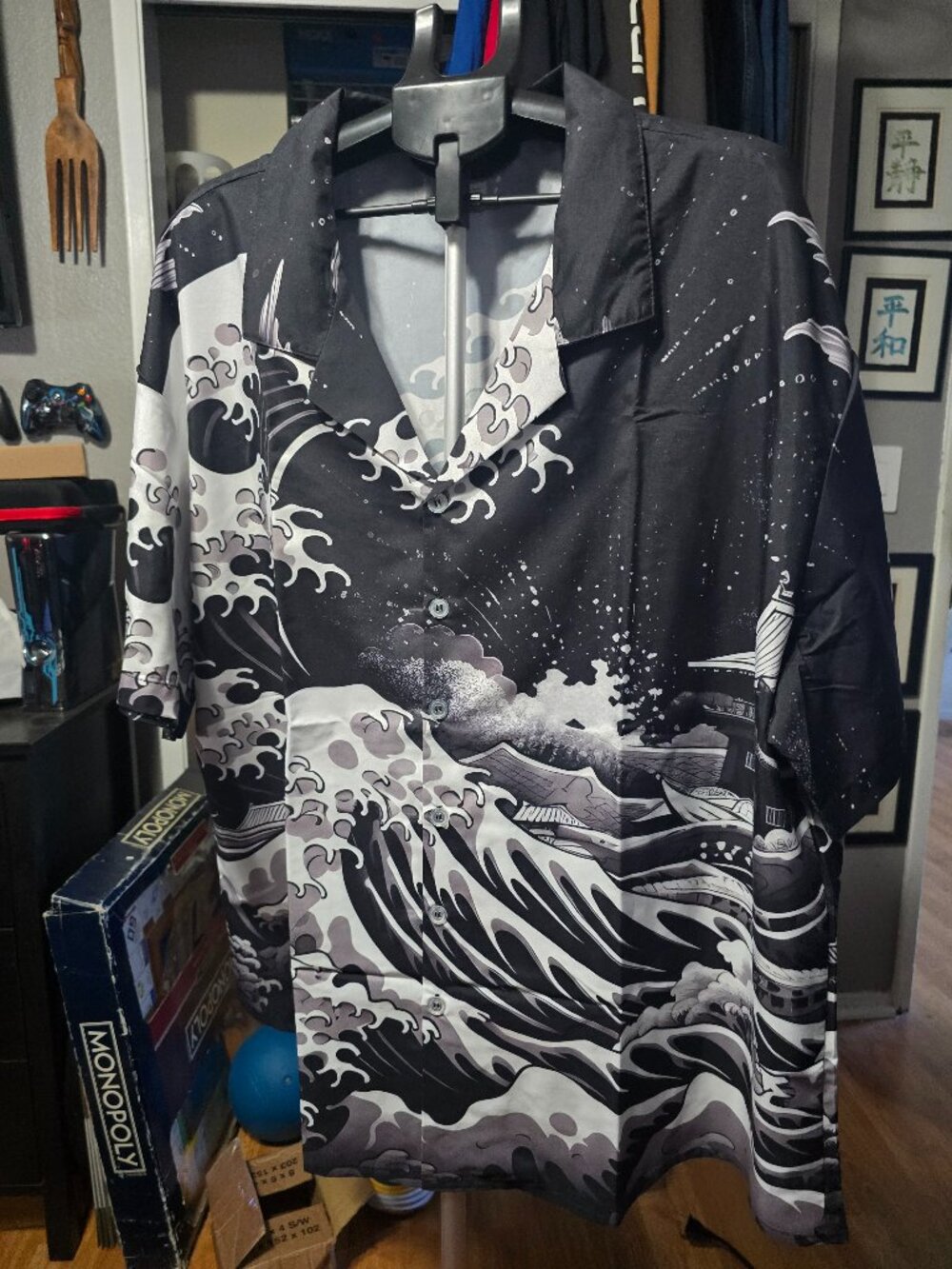 Big Wave Button up shirt